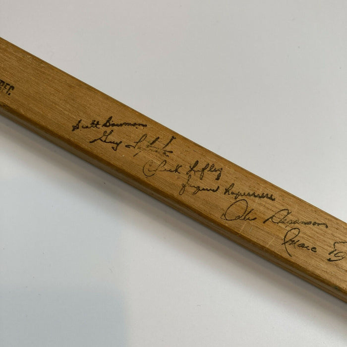 1972-73 Montreal Canadiens Signed Mini Hockey Stick 24 Sigs 11 Hall Of Famers