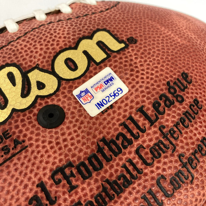 Steve Mcnair Signed Wilson NFL Game Football PSA DNA Certified