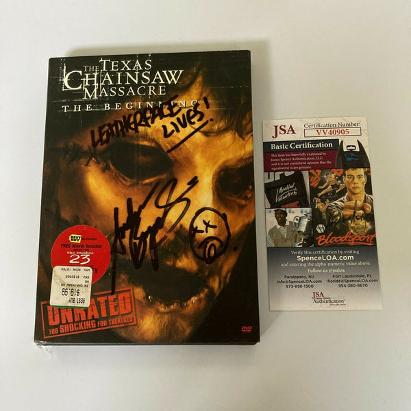 Andrew Bryniarski Signed The Texas Chainsaw Massacre DVD Movie JSA COA