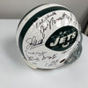 1969 New York Jets Super Bowl Champs Team Signed Authentic Game Helmet Steiner