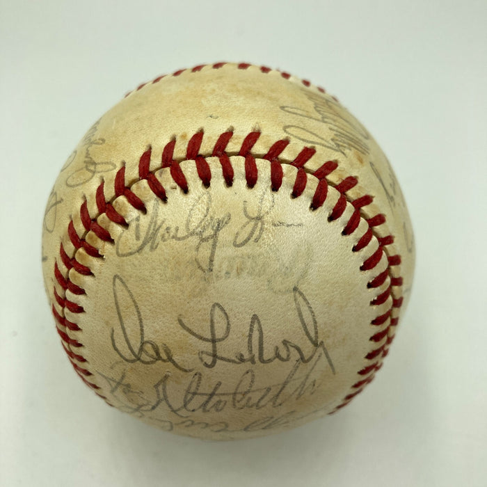 1981 New York Yankees American League Champs Team Signed Baseball