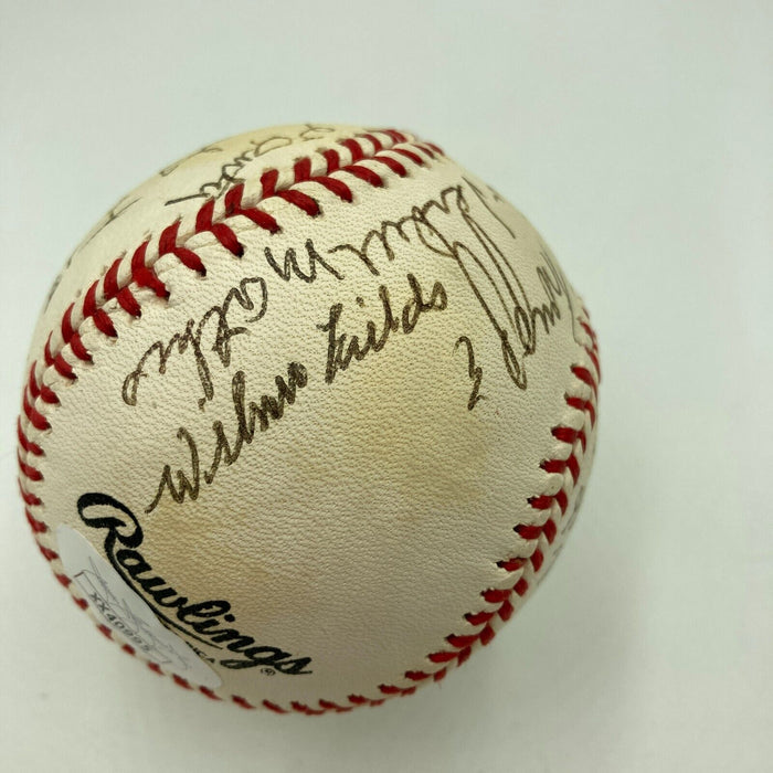 Negro League Legends Multi Signed National League Baseball 21 Sigs JSA COA