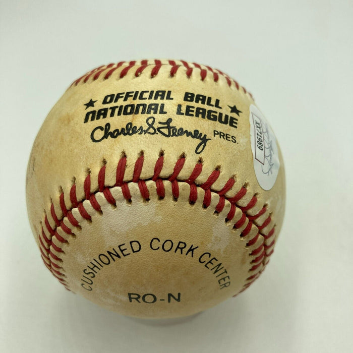 Don Drysdale Signed 1984 National League Baseball JSA COA
