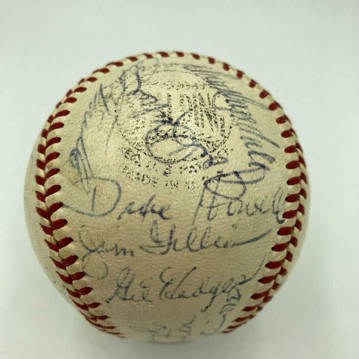 Jackie Robinson 1956 Brooklyn Dodgers NL Champs Team Signed Baseball JSA COA