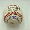 Richie Ashburn 1958 Hits Leader 215 Hits Signed Inscribed Baseball PSA DNA COA