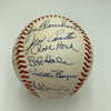 1961 New York Yankees World Series Champs Team Signed Baseball Mickey Mantle JSA