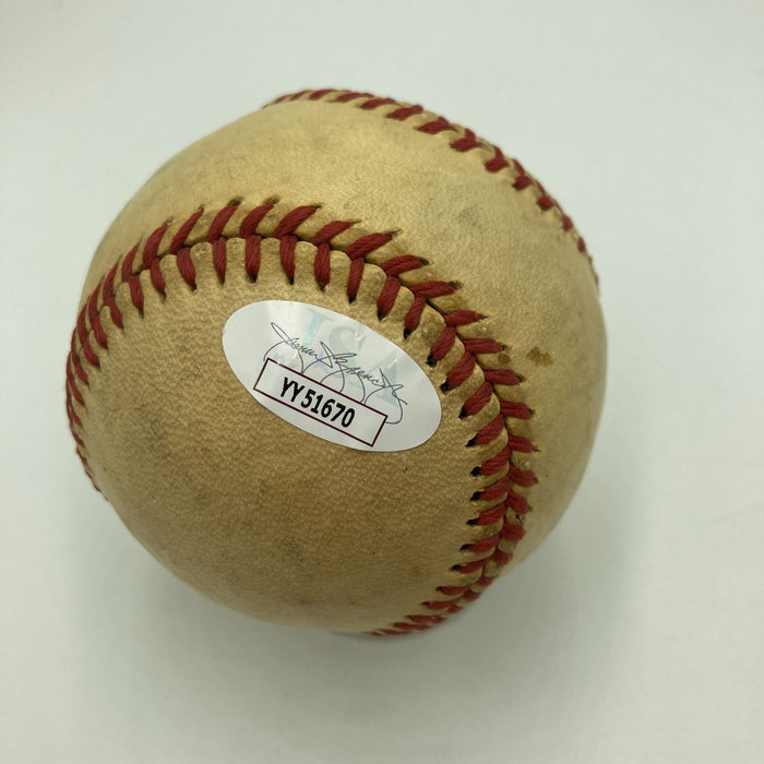 Joe Dimaggio Playing Days Signed 1946 American League Harridge Baseball JSA COA