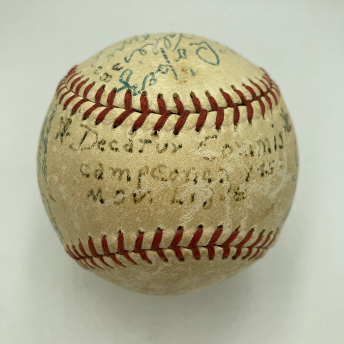 1953 Decatur Commodores Minor League Champions Team Signed Baseball JSA COA RARE