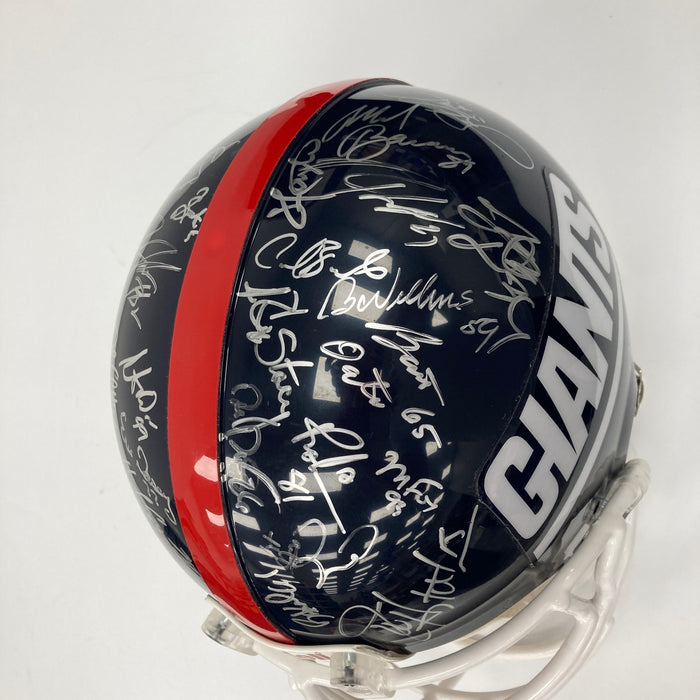 1990 New York Giants Super Bowl Champs Team Signed Full Size Helmet JSA Steiner