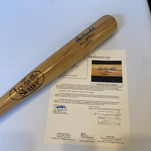 Don Drysdale Hall Of Fame 1984 Signed Baseball Bat JSA COA