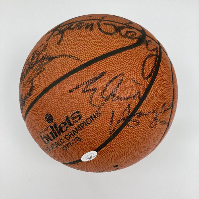 1977-1978 Washington Bullets NBA Champs Team Signed Wilson Game Basketball JSA