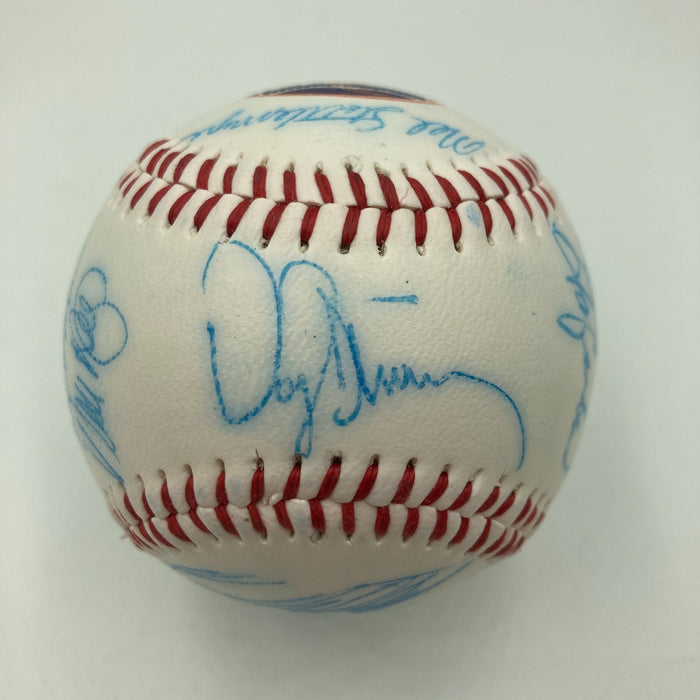Vintage 1986 New York Mets World Series Champs Team Signed Baseball JSA COA