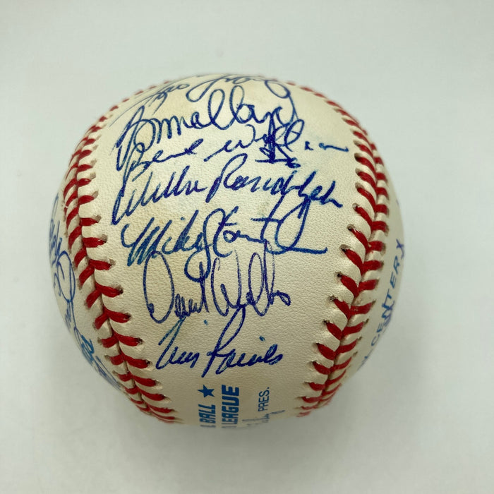 1998 New York Yankees World Series Champs Team Signed Baseball Derek Jeter JSA