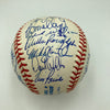 1998 New York Yankees World Series Champs Team Signed Baseball Derek Jeter JSA