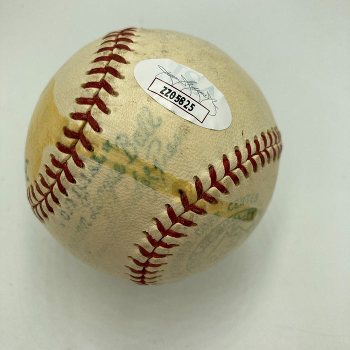 Harry Gleason Single Signed 1950s Official American League Harridge Baseball JSA