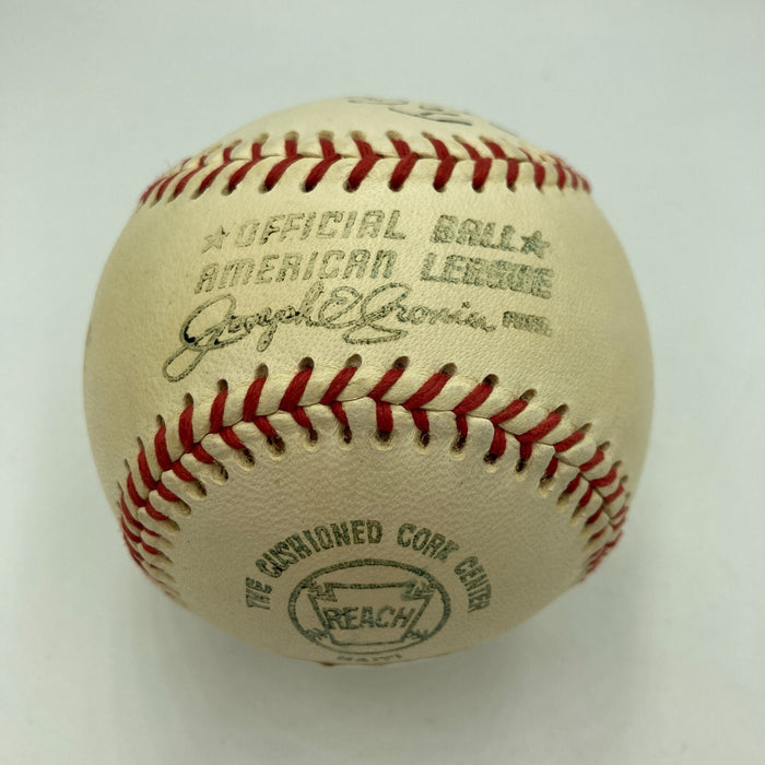 Terry Baker Signed Vintage AL Baseball Heisman Trophy Winner JSA COA