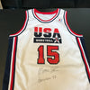 1992 Magic Johnson Signed Game Used Team USA Olympics Jersey JSA COA