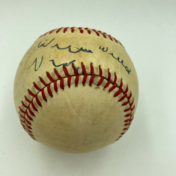 The Finest Willie Wells Single Signed Autographed Baseball Hall Of Fame JSA COA