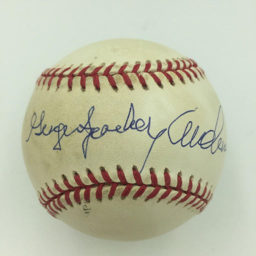 George Sparky Anderson Full Name Signed National League Baseball JSA COA