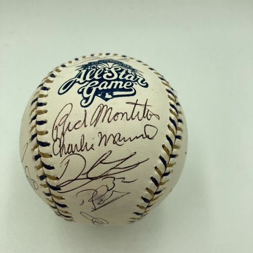 2002 All Star Game Signed Baseball Ichiro Suzuki Roy Halladay MLB Authentic Holo