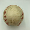 1936 New York Yankees World Series Champs Team Signed Baseball Lou Gehrig JSA