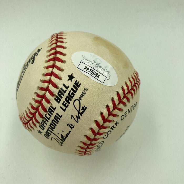 Scott Hamilton Figure Skater Signed Official Major League Baseball JSA COA