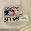 Nolan Ryan Signed Authentic 1989 Texas Rangers Game Model Jersey With JSA COA