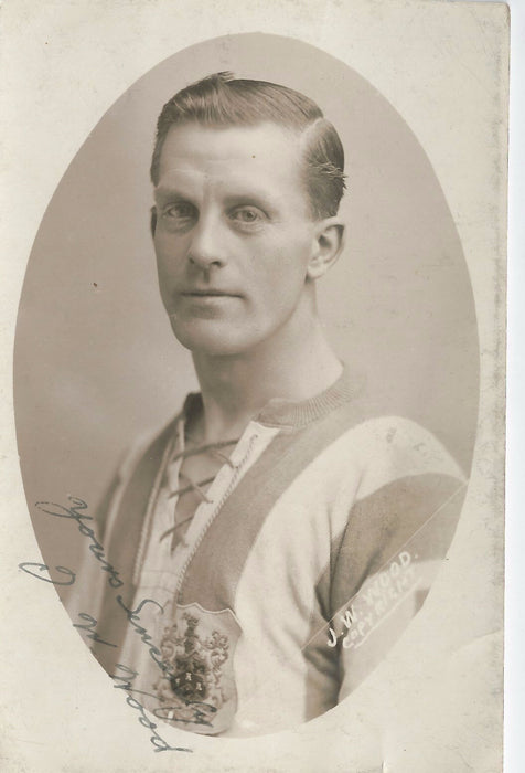 Rare 1920's Original Huddersfield AFC J W Wood Signed Autographed Postcard
