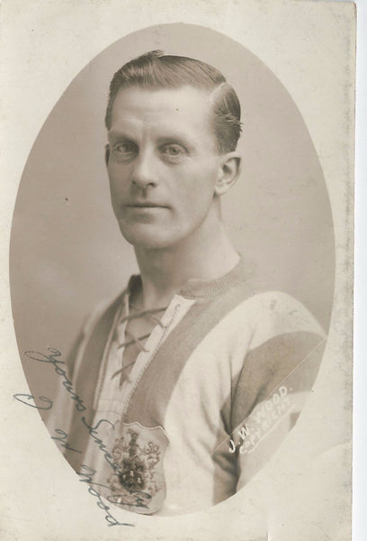 Rare 1920's Original Huddersfield AFC J W Wood Signed Autographed Postcard