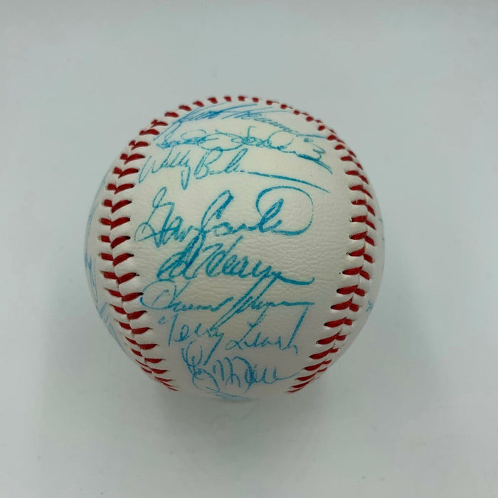 1980's New York Mets Team Signed Baseball Gary Carter Gooden Strawberry