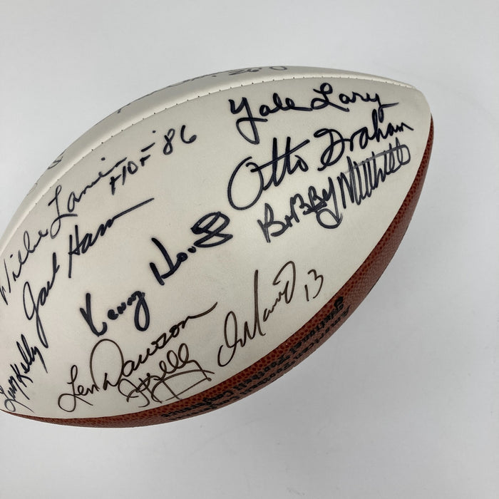 Jim Brown Tom Landry Dan Marino Hall Of Fame Multi Signed Football 31 Sigs JSA