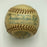 1937 Detroit Tigers Team Signed American League Baseball Hank Greenberg JSA COA