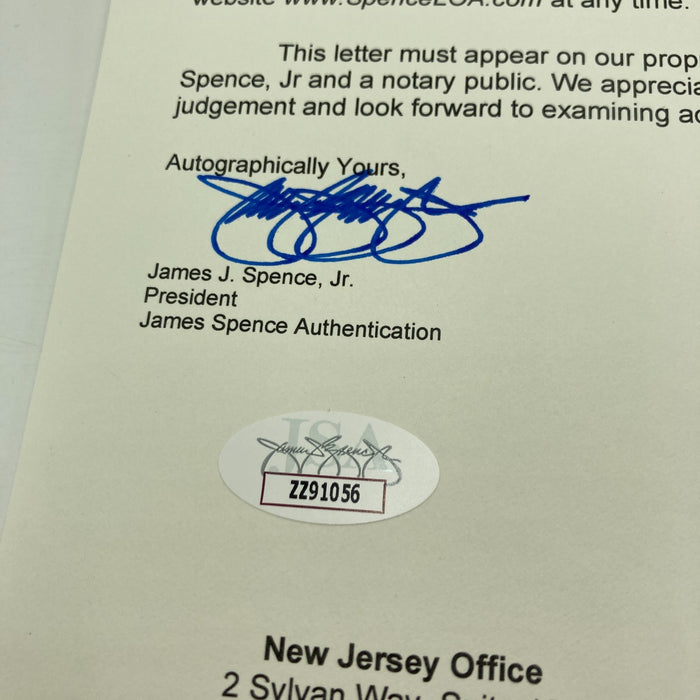 1962 New York Yankees W.S. Champs Team Signed Baseball Mickey Mantle JSA COA