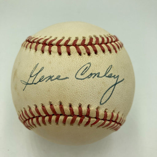 Gene Conley Signed American League Baseball Boston Celtics HOF JSA COA