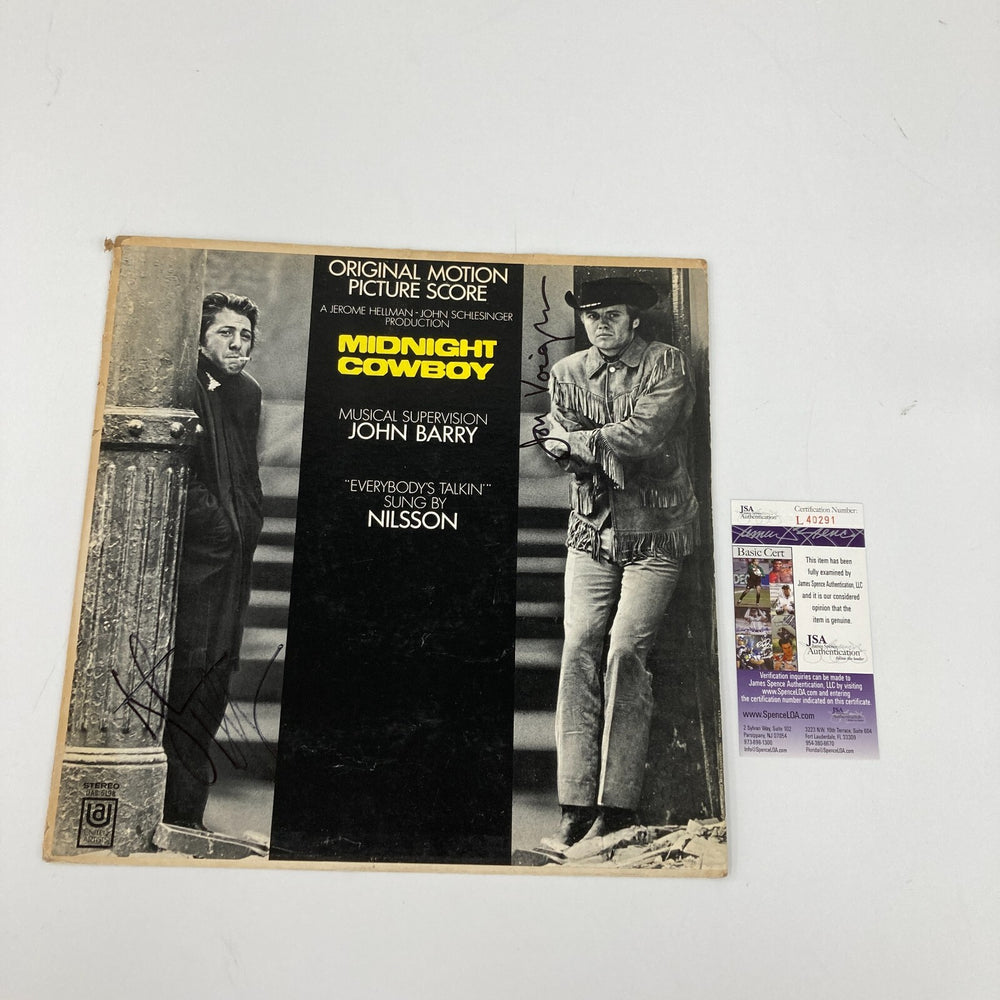 Dustin Hoffman & Jon Voight Signed MIDNIGHT COWBOY SOUNDTRACK LP JSA COA
