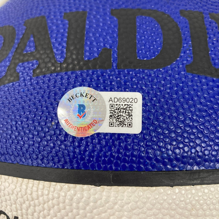 Tim Duncan "#21 Wake Forest" Rookie Signed All Star Game Basketball Beckett COA