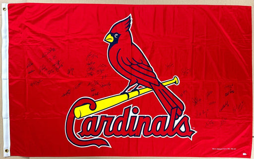2017 St. Louis Cardinals Team Signed Large 58 x 34 Flag Beckett & MLB Authentic