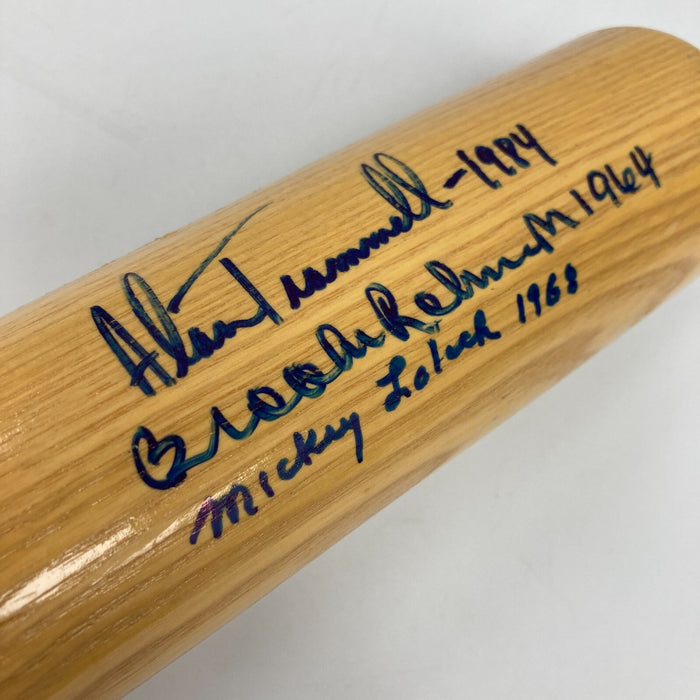 World Series MVP's Multi Signed Bat 10 Sigs Bob Gibson Willie Stargell JSA COA