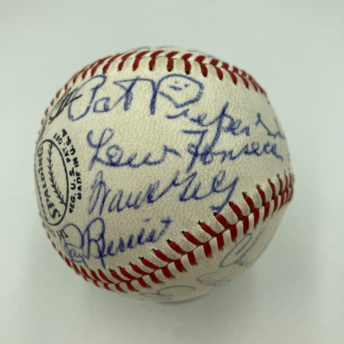 Chicago Cubs & White Sox Legends Signed Baseball Nellie Fox Ernie Banks JSA COA