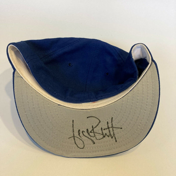 George Brett Signed Kansas City Royals Game Model Baseball Hat JSA COA