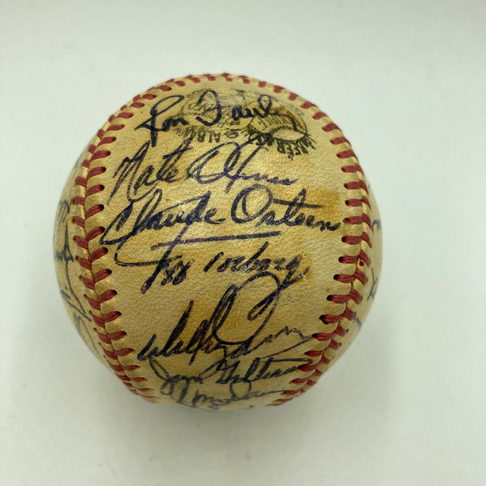 Nice 1966 Los Angeles Dodgers Team Signed Baseball 35 Sigs With JSA COA