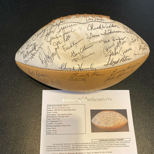 1967 Pro Bowl East Team Signed Vintage Rawlings Game Football With JSA COA