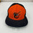 Vintage 1975 Baltimore Orioles AJD Game Issued Sunday Baseball Cap Hat RARE
