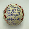 1961 New York Yankees World Series Champs Team Signed Baseball Mickey Mantle JSA