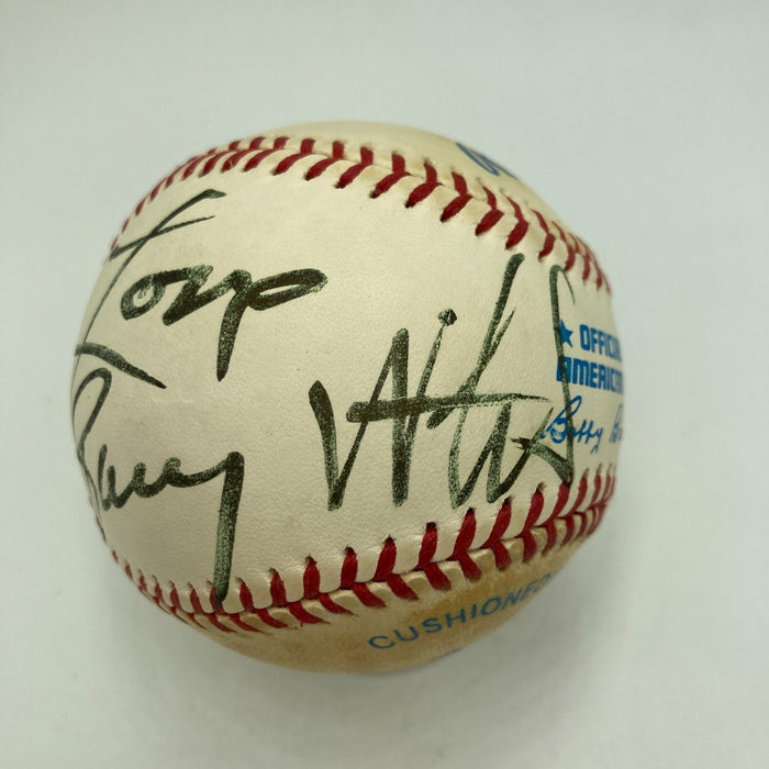 Barry White Signed American League Baseball