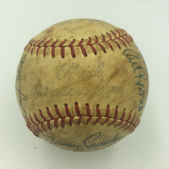 Earliest Known Carlton Fisk 1971 Pre Rookie Team Signed Baseball JSA COA