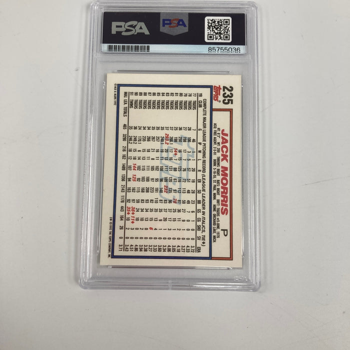 Jack Morris "1991 World Series MVP" Signed 1992 Topps Baseball Card PSA DNA