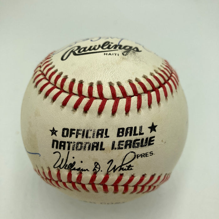 Mickey Mantle Willie Mays Aaron 500 Home Run Signed Baseball PSA DNA Auto Mint 9