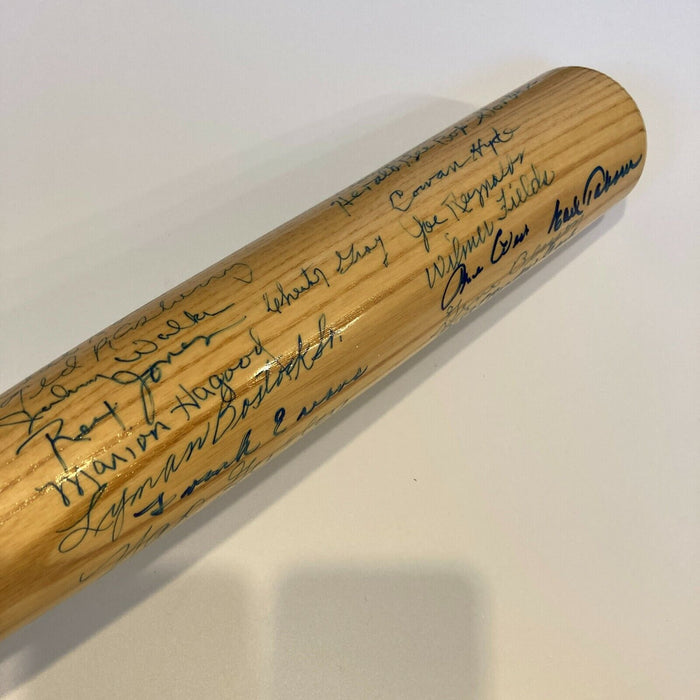 Beautiful Negro League Legends Multi Signed Baseball Bat JSA COA