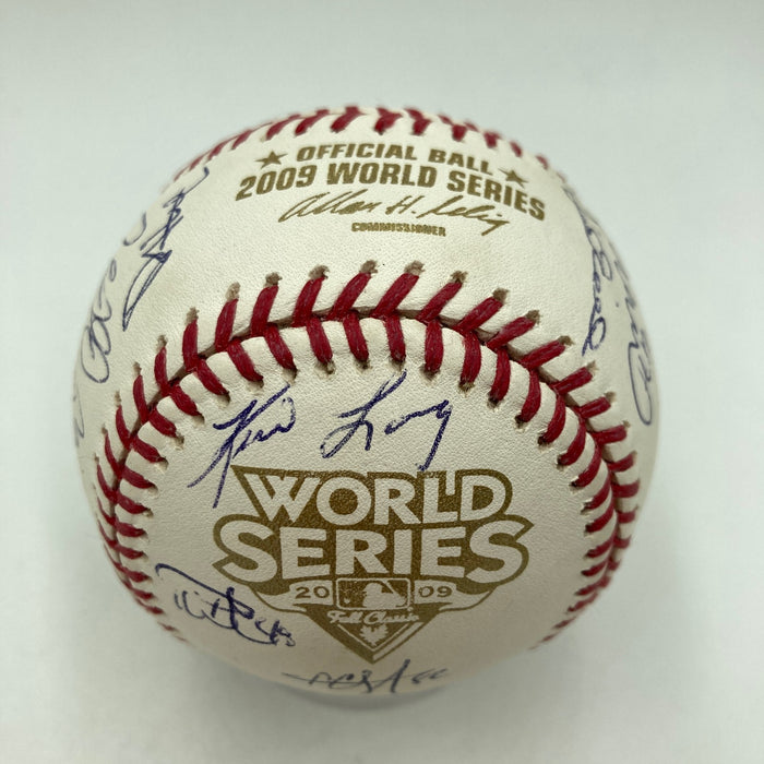 2009 New York Yankees World Series Champs Team Signed W.S. Baseball JSA COA